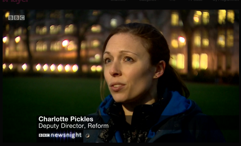 Charlotte Pickles Newsnight 2