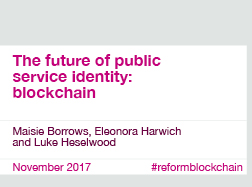 The future of public service identity: blockchain