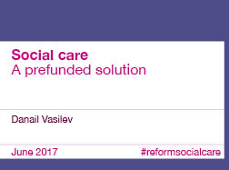Social care: a prefunded solution