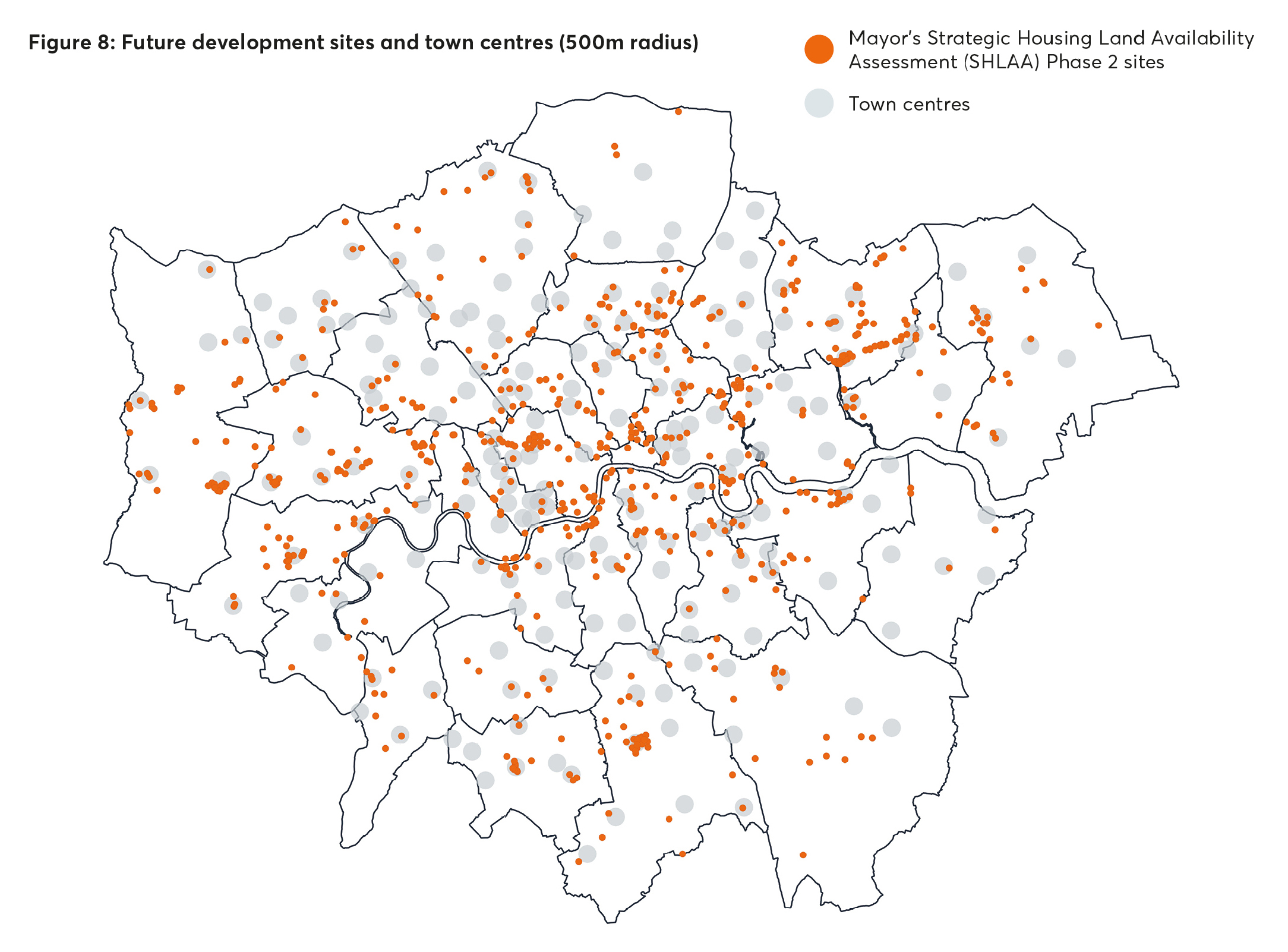 future development sites, future town centres,