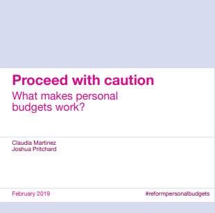 Proceed with caution: what makes personal budgets work?