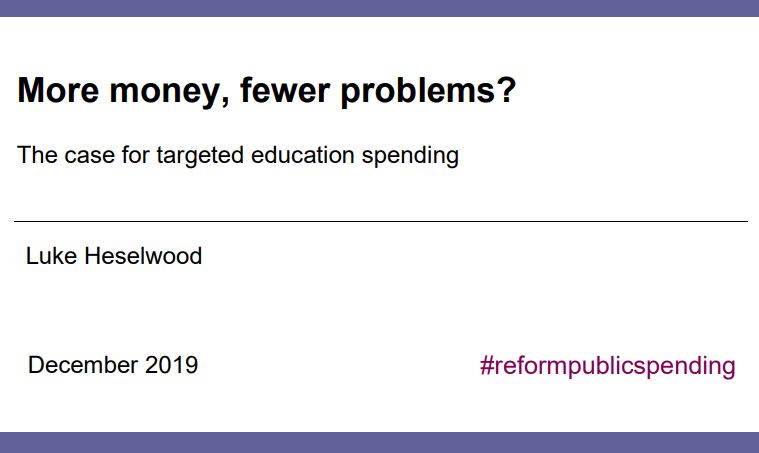 More money, fewer problems? Cover